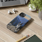 Boston Terrier Acrylic tough phone case by Tritan, on a desk
