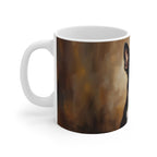Boston Terrier Acrylic ceramic mug by Tritan, left handle