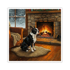 Boston Terrier Acrylic vinyl sticker by Tritan, front