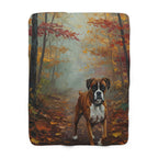 Boxer Acrylic sherpa blanket by Tritan, front