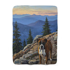 Boxer Acrylic sherpa blanket by Tritan, front