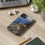 Boxer Acrylic tough phone case by Tritan, on a desk