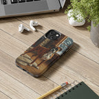 Boxer Acrylic tough phone case by Tritan, on a desk