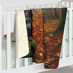 Acrylic Gallery Print Cane Corso - Autumn Woods | Sherpa Fleece Blanket