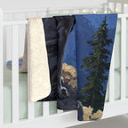 Acrylic Gallery Print Cane Corso - Mountain Overlook | Sherpa Fleece Blanket