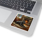 Cane Corso Acrylic vinyl sticker by Tritan, on a laptop