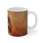 Cavalier King Charles Spaniel Acrylic ceramic mug by Tritan, right handle