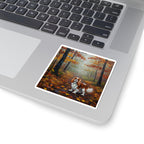 Cavalier King Charles Spaniel Acrylic vinyl sticker by Tritan, on a laptop