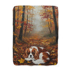 Cavalier King Charles Spaniel Cozy Set — 2-Piece Blanket + Mug Gift Set | Autumn Woods | Tritan