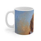 Cavalier King Charles Spaniel Acrylic ceramic mug by Tritan, left handle