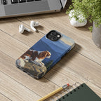 Cavalier King Charles Spaniel Acrylic tough phone case by Tritan, on a desk