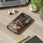 Cavalier King Charles Spaniel Acrylic tough phone case by Tritan, on a desk