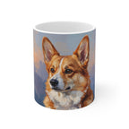 Corgi Acrylic ceramic mug by Tritan, front