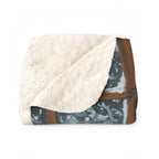 Corgi Acrylic sherpa blanket by Tritan, folded