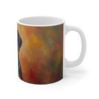 Dachshund Acrylic ceramic mug by Tritan, right handle