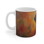 Dachshund Acrylic ceramic mug by Tritan, left handle