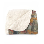 Dachshund Acrylic sherpa blanket by Tritan, folded