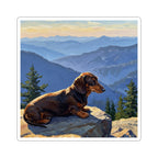 Dachshund Acrylic vinyl sticker by Tritan, front