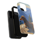 Dachshund Acrylic tough phone case by Tritan, two-piece layers