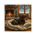 Dachshund Acrylic vinyl sticker by Tritan, front