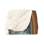 Dachshund Acrylic sherpa blanket by Tritan, folded