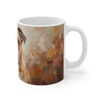 English Bulldog Acrylic ceramic mug by Tritan, right handle