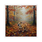 English Bulldog Acrylic vinyl sticker by Tritan, front