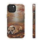 English Bulldog Acrylic tough phone case by Tritan, front and side