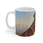 English Bulldog Acrylic ceramic mug by Tritan, left handle