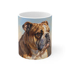 English Bulldog Acrylic ceramic mug by Tritan, front