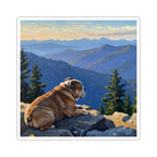 English Bulldog Acrylic vinyl sticker by Tritan, front