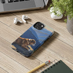 English Bulldog Acrylic tough phone case by Tritan, on a desk