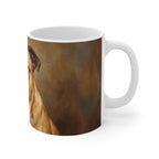English Bulldog Acrylic ceramic mug by Tritan, right handle