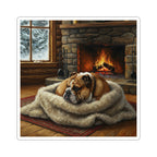 English Bulldog Acrylic vinyl sticker by Tritan, front
