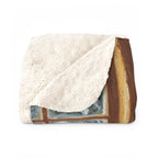 English Bulldog Acrylic sherpa blanket by Tritan, folded