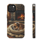 English Bulldog Acrylic tough phone case by Tritan, front and side