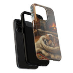 English Bulldog Acrylic tough phone case by Tritan, two-piece layers