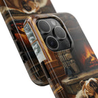 English Bulldog Acrylic tough phone case by Tritan, close-up