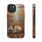 French Bulldog Acrylic tough phone case by Tritan, front and side