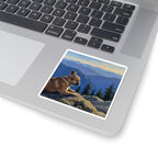 French Bulldog Acrylic vinyl sticker by Tritan, on a laptop