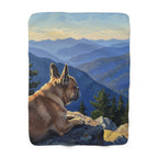 French Bulldog Acrylic sherpa blanket by Tritan, front