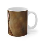 French Bulldog Acrylic ceramic mug by Tritan, right handle