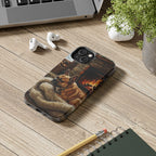 French Bulldog Acrylic tough phone case by Tritan, on a desk