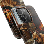 French Bulldog Acrylic tough phone case by Tritan, close-up