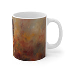 German Shepherd Acrylic ceramic mug by Tritan, right handle
