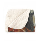 German Shepherd Acrylic sherpa blanket by Tritan, folded