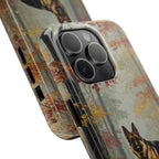 German Shepherd Acrylic tough phone case by Tritan, close-up