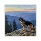 German Shepherd Acrylic vinyl sticker by Tritan, front