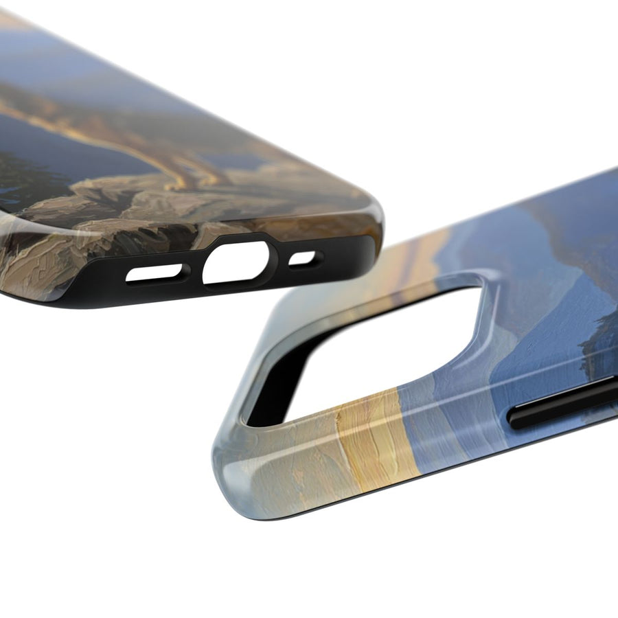 German Shepherd Acrylic tough phone case by Tritan, side