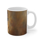 German Shepherd Acrylic ceramic mug by Tritan, right handle